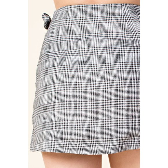 Honey Punch Harmony Ruffled Wrap Skirt, - Picture 3 of 8